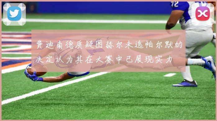 费迪南德质疑图赫尔未选帕尔默的决定认为其在大赛中已展现实力